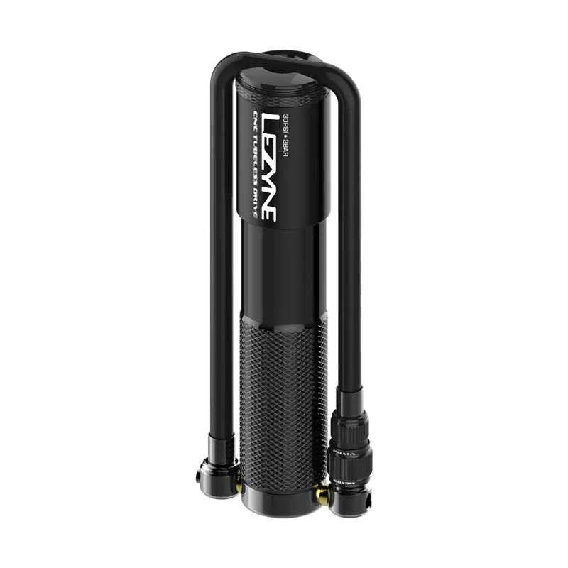 Lezyne CNC Tubeless Drive HV Mini Pump in Black
